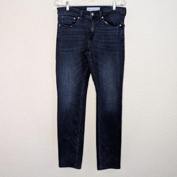 Calvin Klein Jeans* Men's‎ Slim Dark Blue Denim Jeans~ Size 31" x 32" - Picture 1 of 11